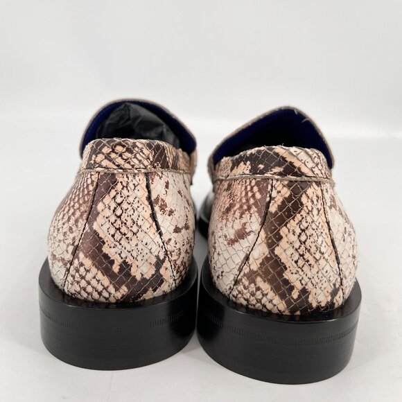 Burberry Men\'s Python-Print Leather Barbed Wire Loafers EUR 41 US 8 New In Box main image 12